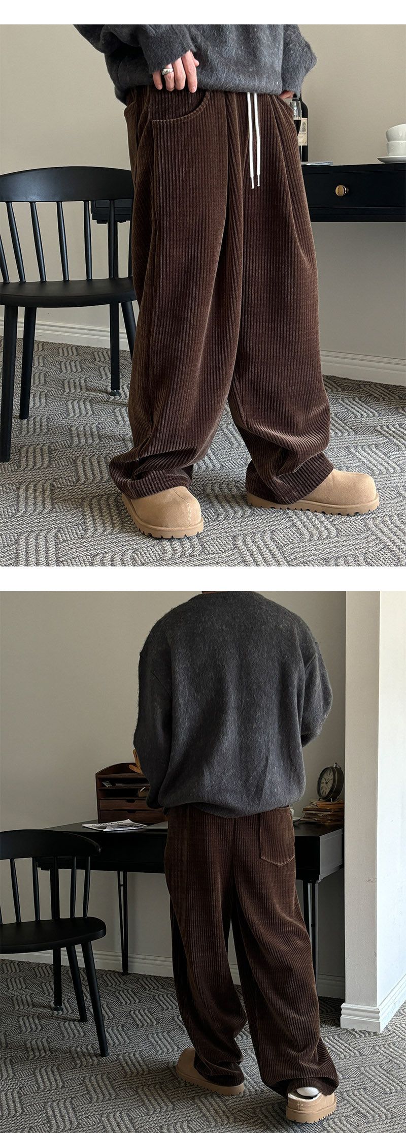 [F/W] ベルベットコーデュロイバンディングパンツ(3color)