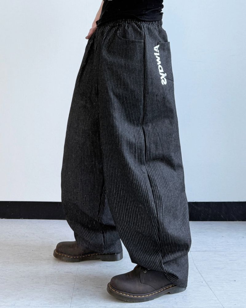 Waze Stripe Curved Denim