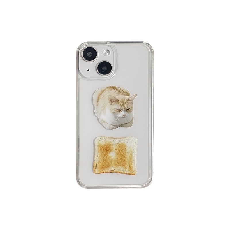 allthesamestudio(オールザセイムスタジオ)の「Cat bread gel hard case(Smartphone Accessories)」