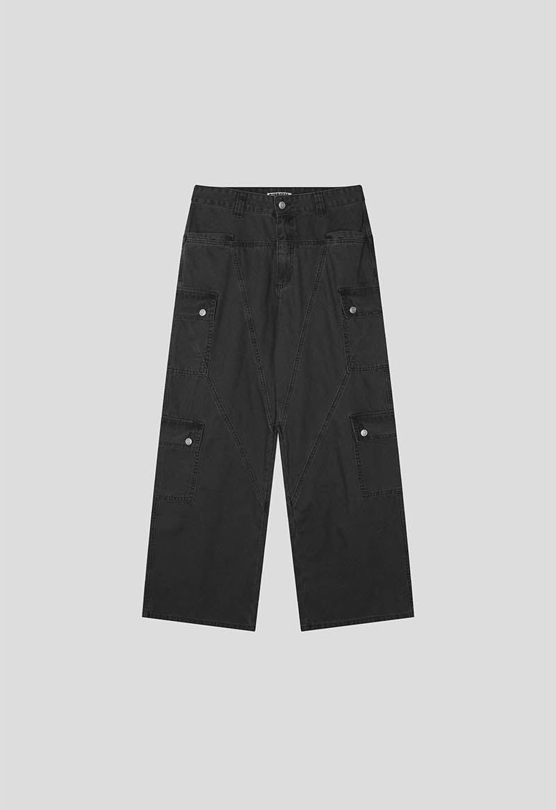 Wide flare cargo pants(2color)