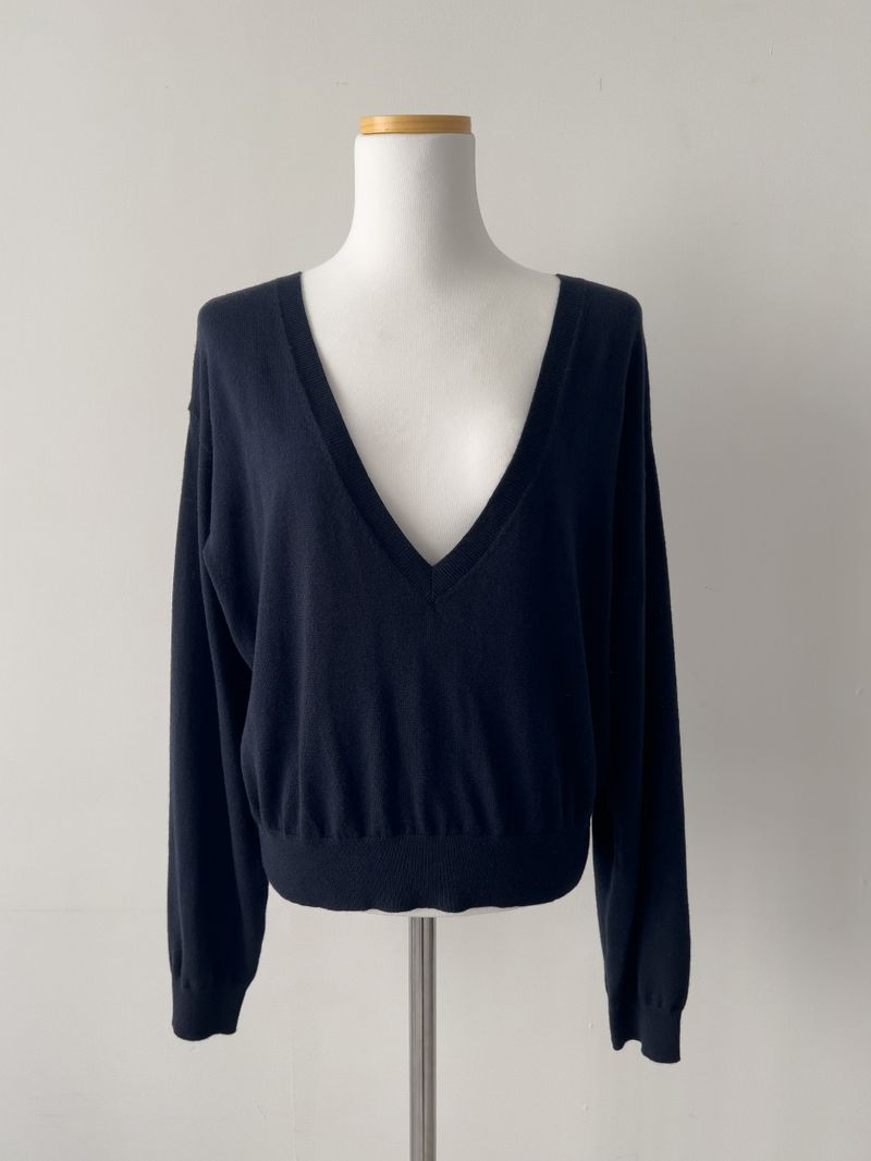 Georgia Deep V-Neck Knit