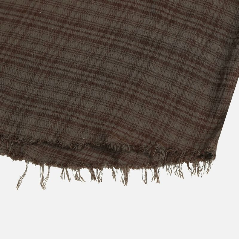 Ravi Raw-Edge Check Shirt (4 Colors)