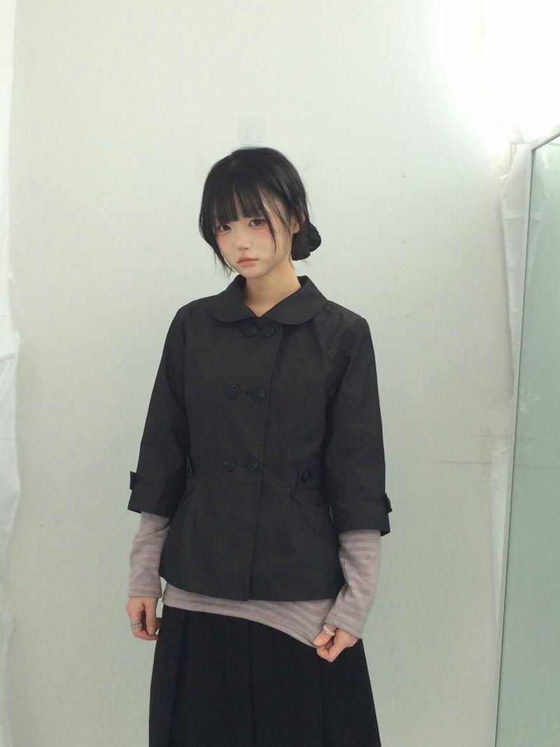 Semi-A-Line Double Button Jacket