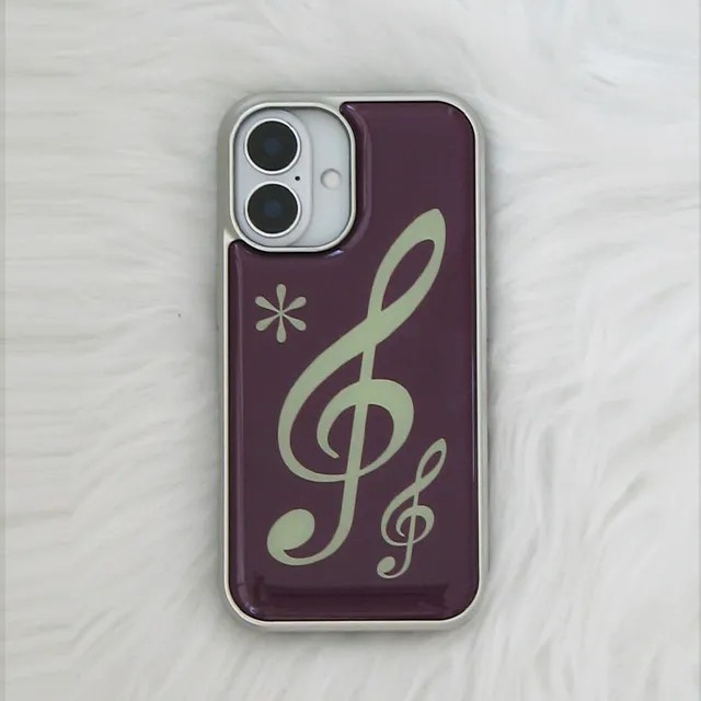 note purple silver epoxy case