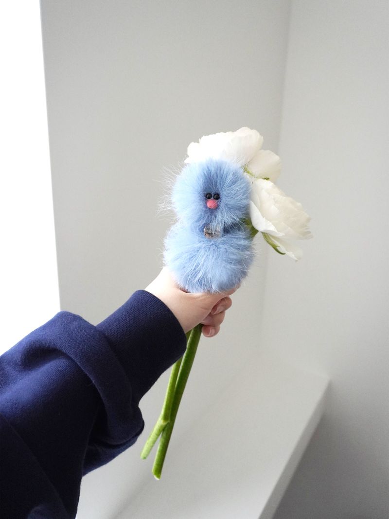 Cosymosy Mini Bird Keyring - Blue