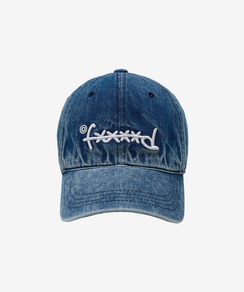 F****D SIGN STRAPBACK WASHED -SNOW BLUE-
