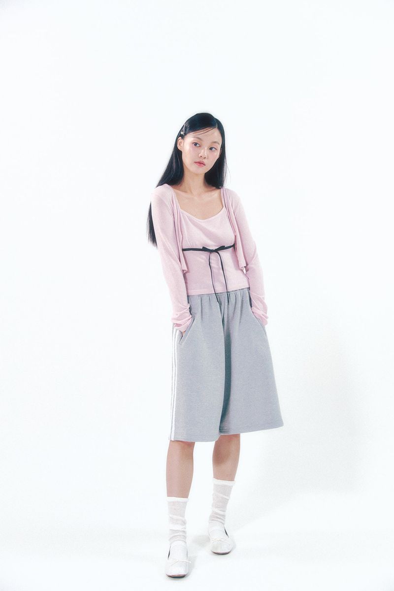 Bermuda Lace Pants Gray