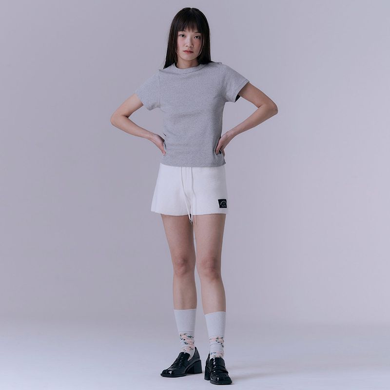 SILN(シルン)の「Knitted shorts (WHITE)(Pants)」