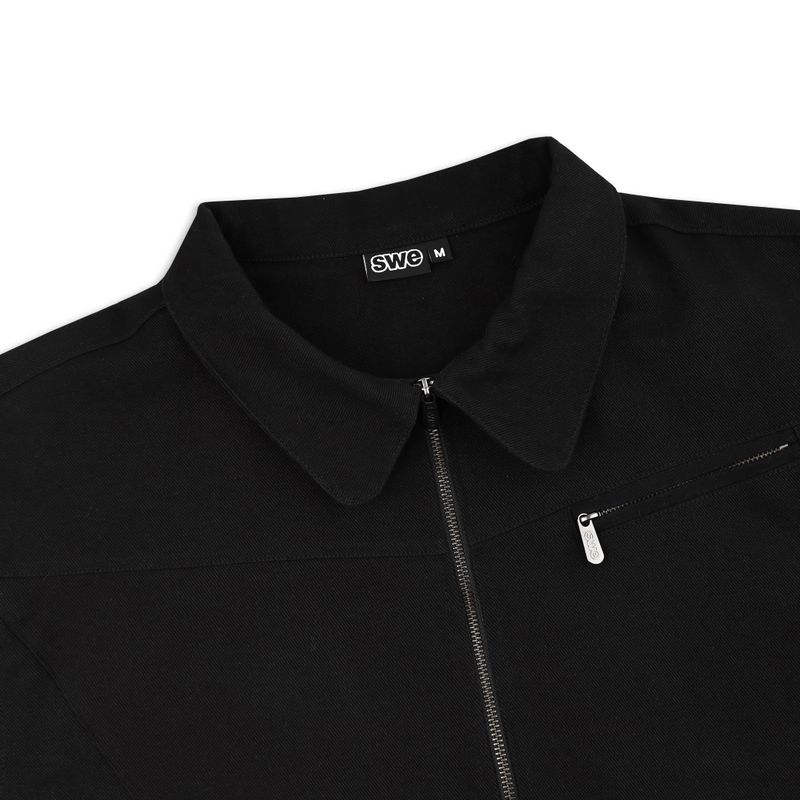 SWE SCRIPT JACKET - BLACK
