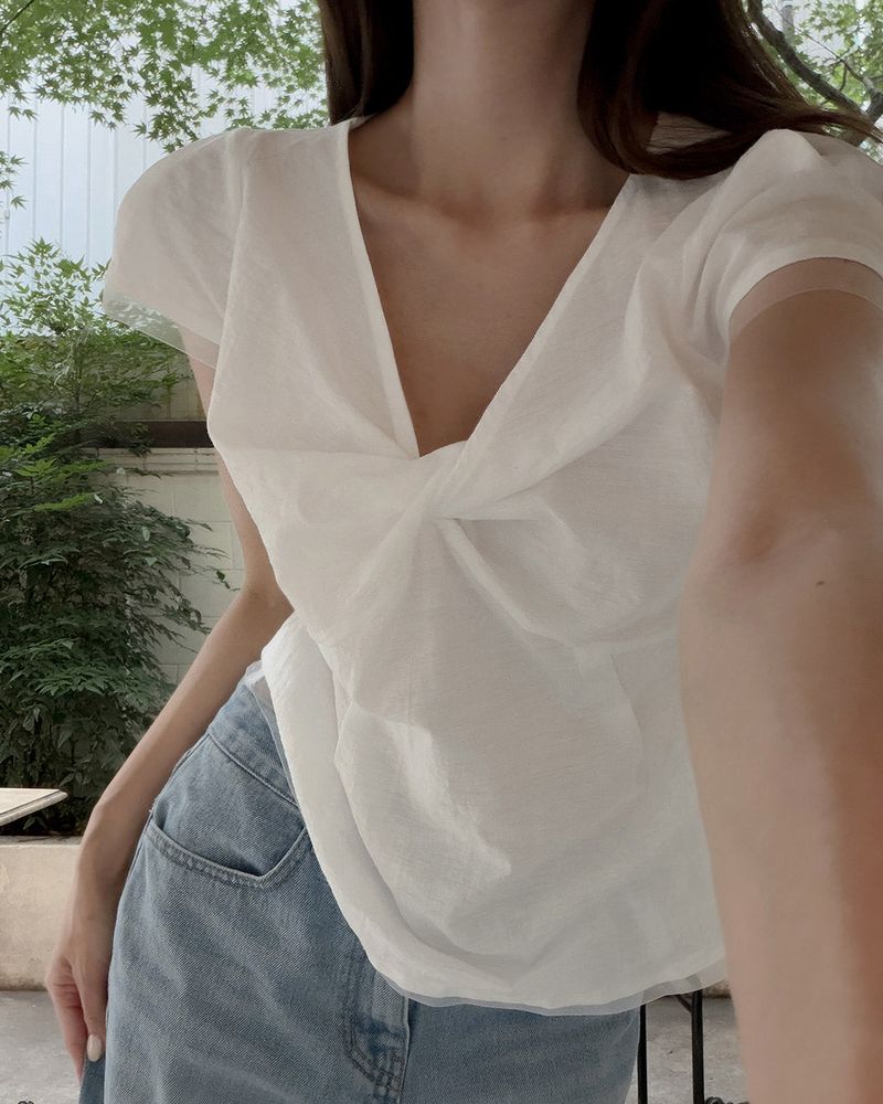 Luche twist blouse