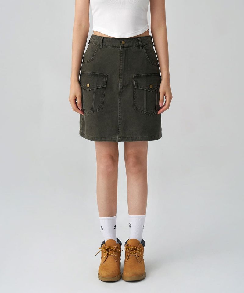 GUBIN(グビン)の「(W) over-pocket skirt(Skirts)」