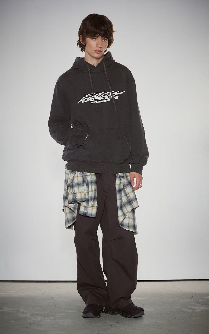 DIAGONAL CARGO PANTS_BROWN