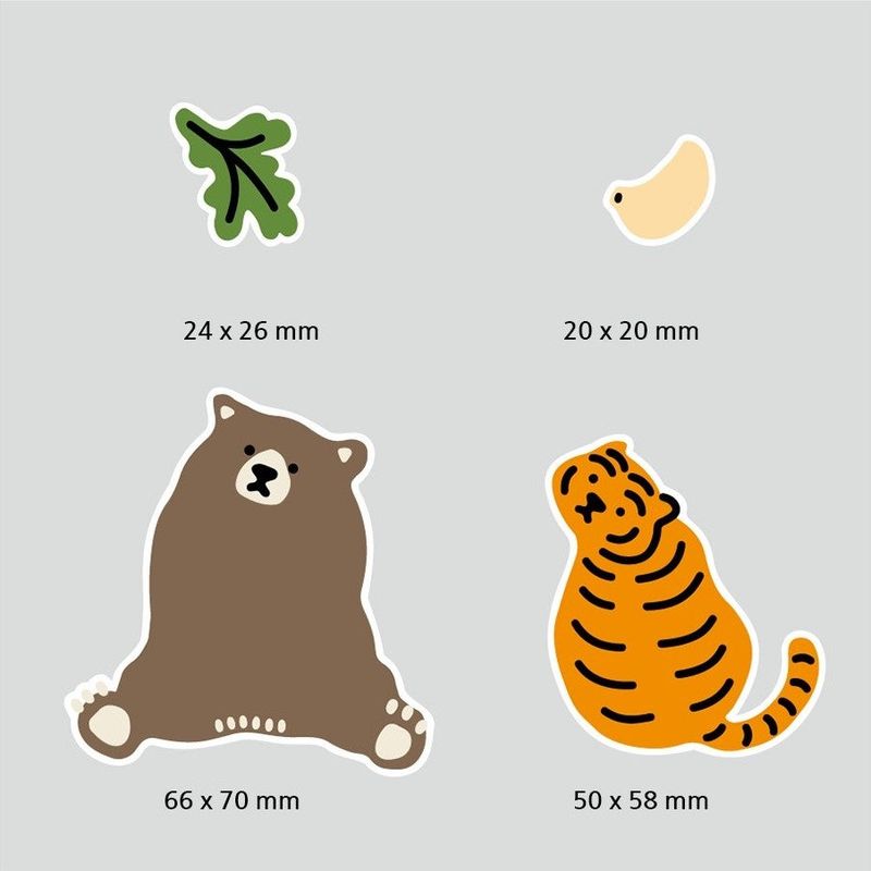 LONG LONG AGO 4PCS STICKERS