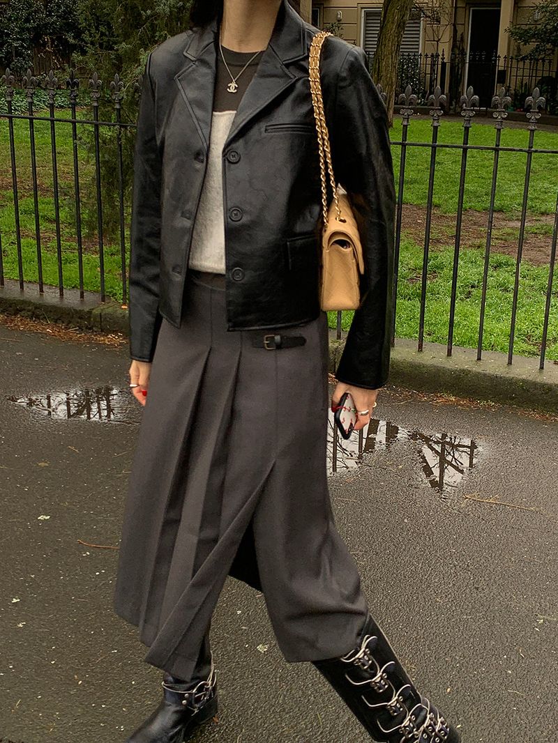 [MADE] Femme Leather Mini Jacket