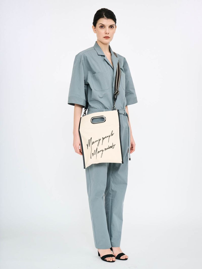Organic Cotton x Apple Leather Record Bag