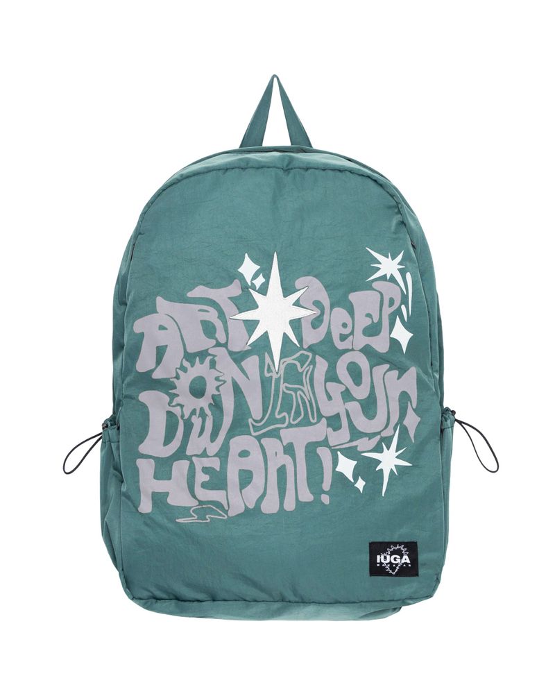 IUGAMAKARAS（イウガマカラス）の「Printed Hidden Pocket Backpack (Green)（Bags）」