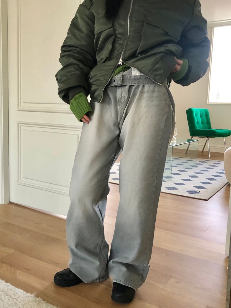 Canis gray denim pants
