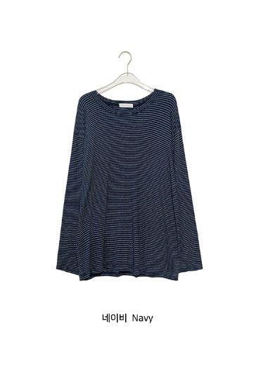 Iona Loose-Fit Stripe Long Sleeve Tee