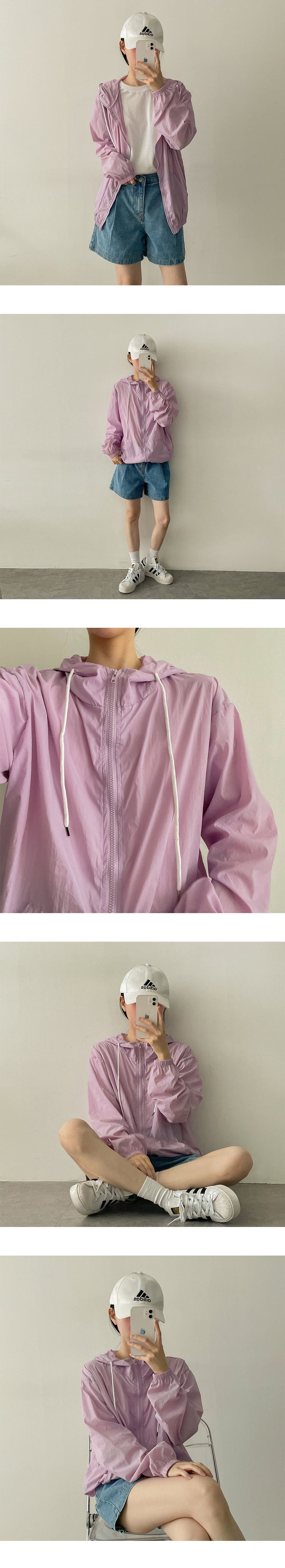 Diannylon Hooded Windbreaker