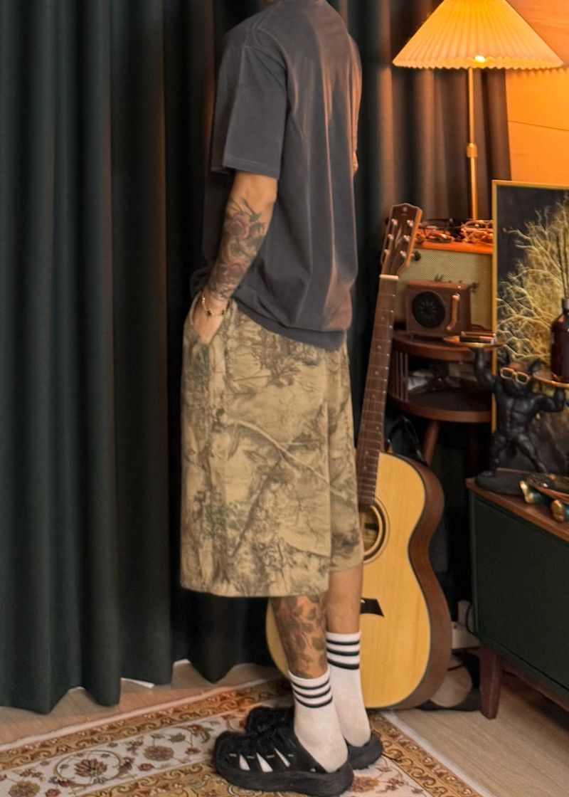 Leaves Carpenter Bermuda Shorts 2COLOR