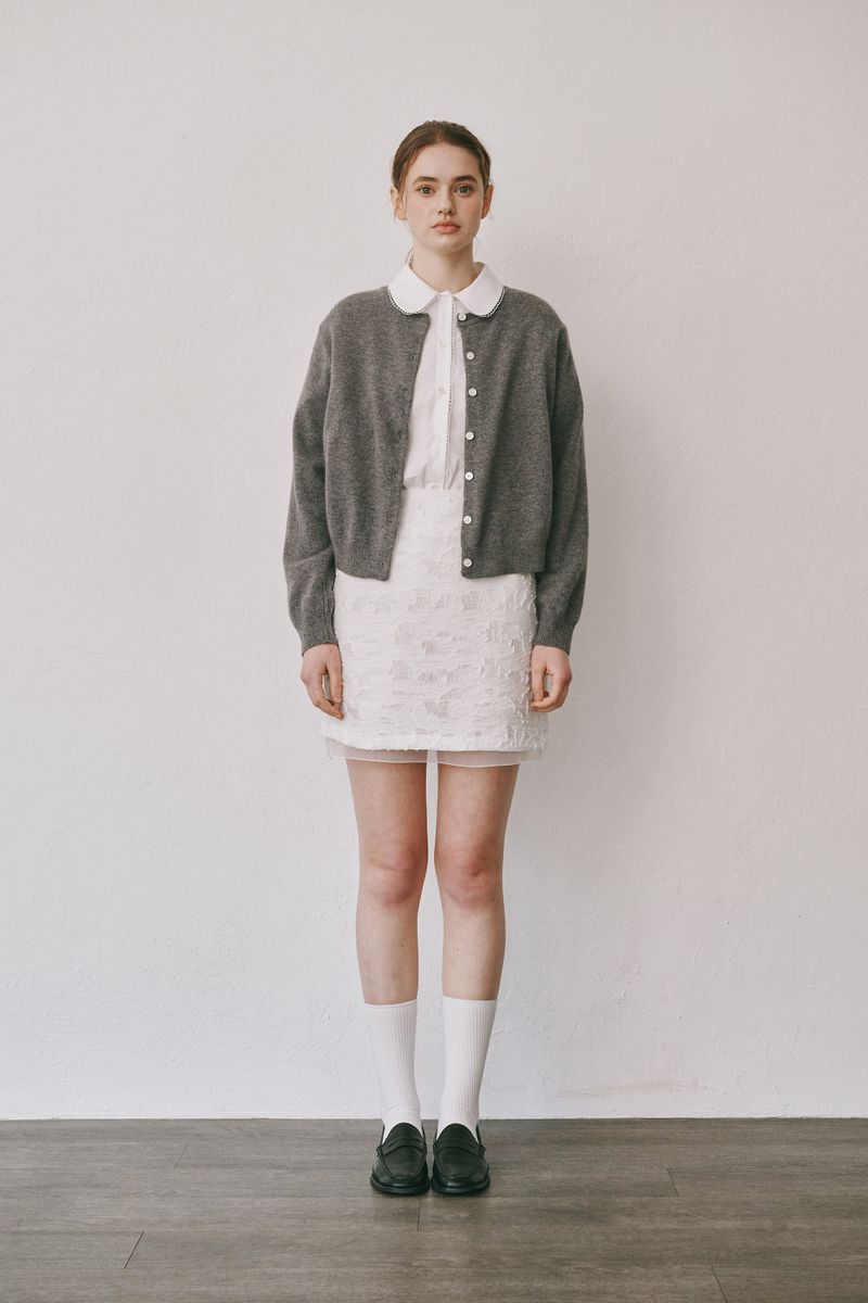 Lace half shirts (Ivory)