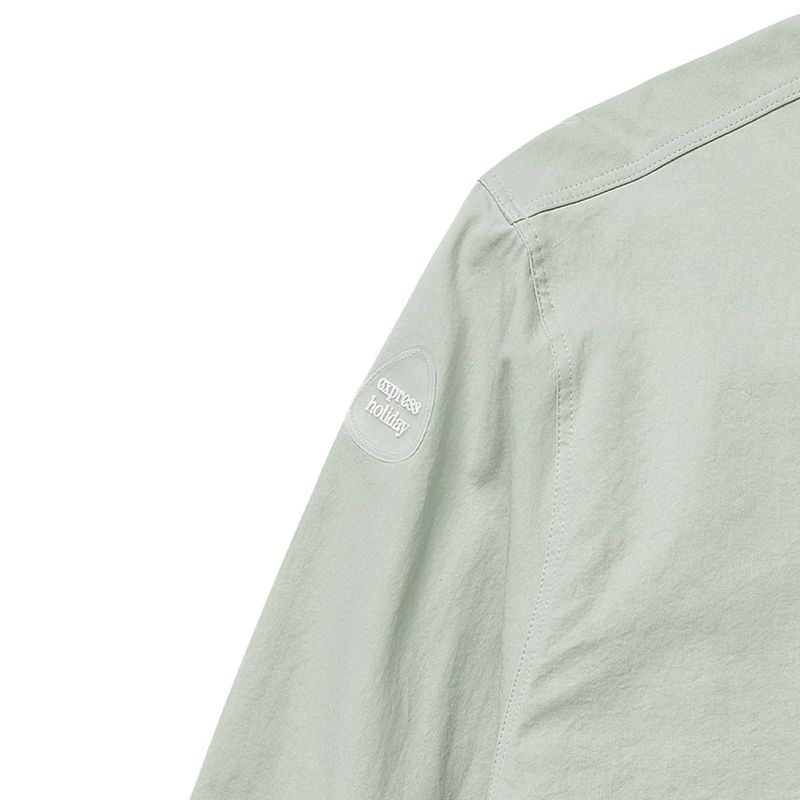 Express Holiday Signature Symbol Basic Shirt_Dust Mint