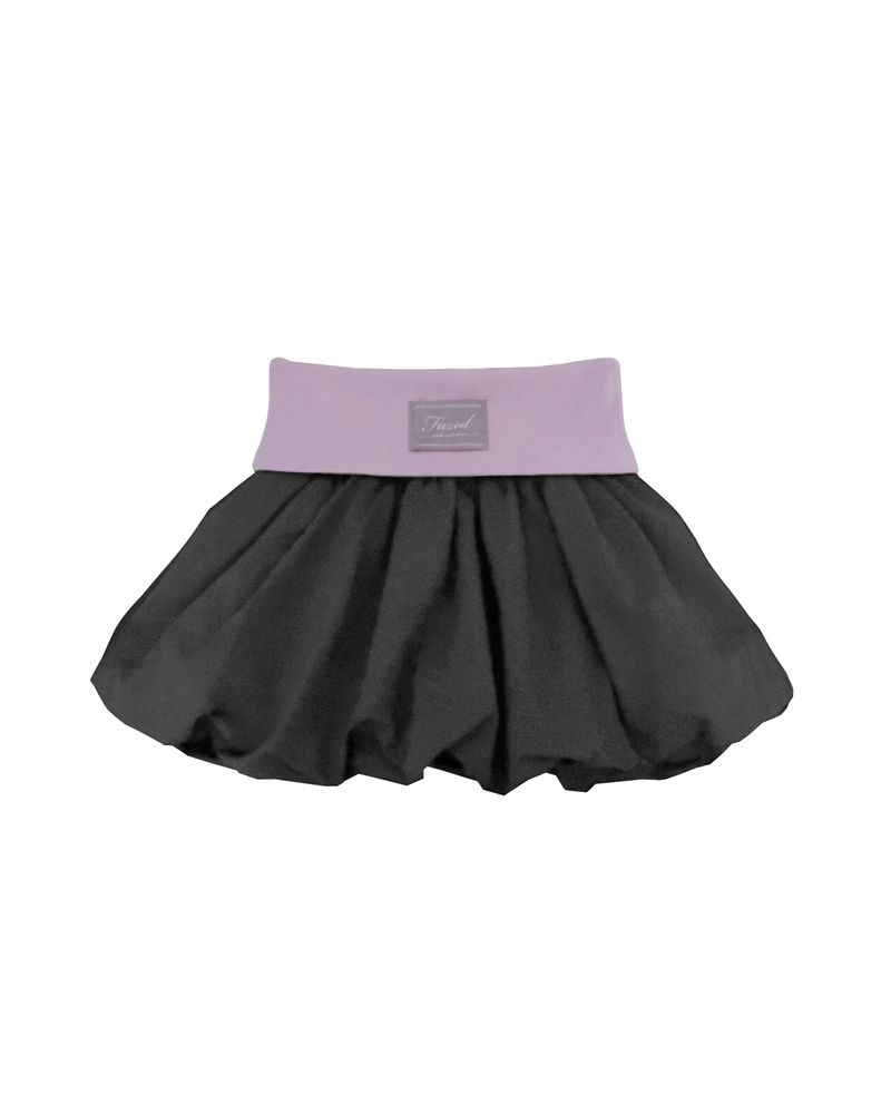 Folding puff skirt / gray