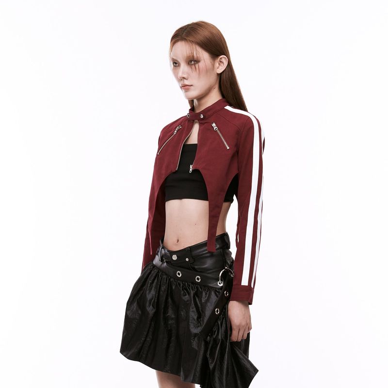 Zipped Crop Jacket