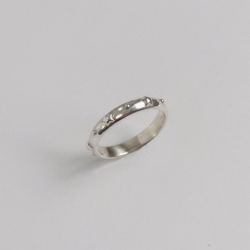 Silver 925 Star mini ring