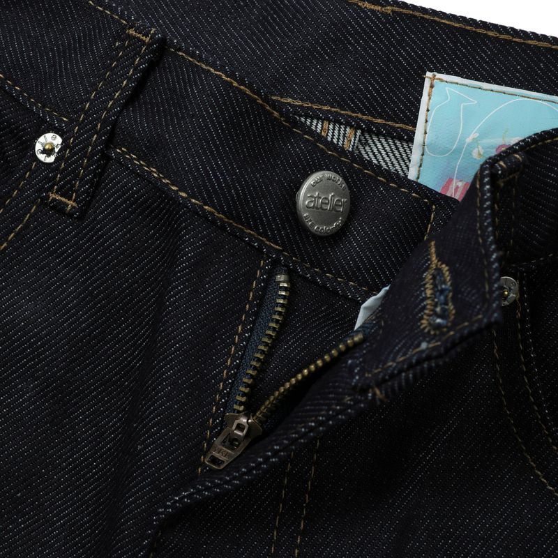 RAW INDIGO RELAXED JEANS