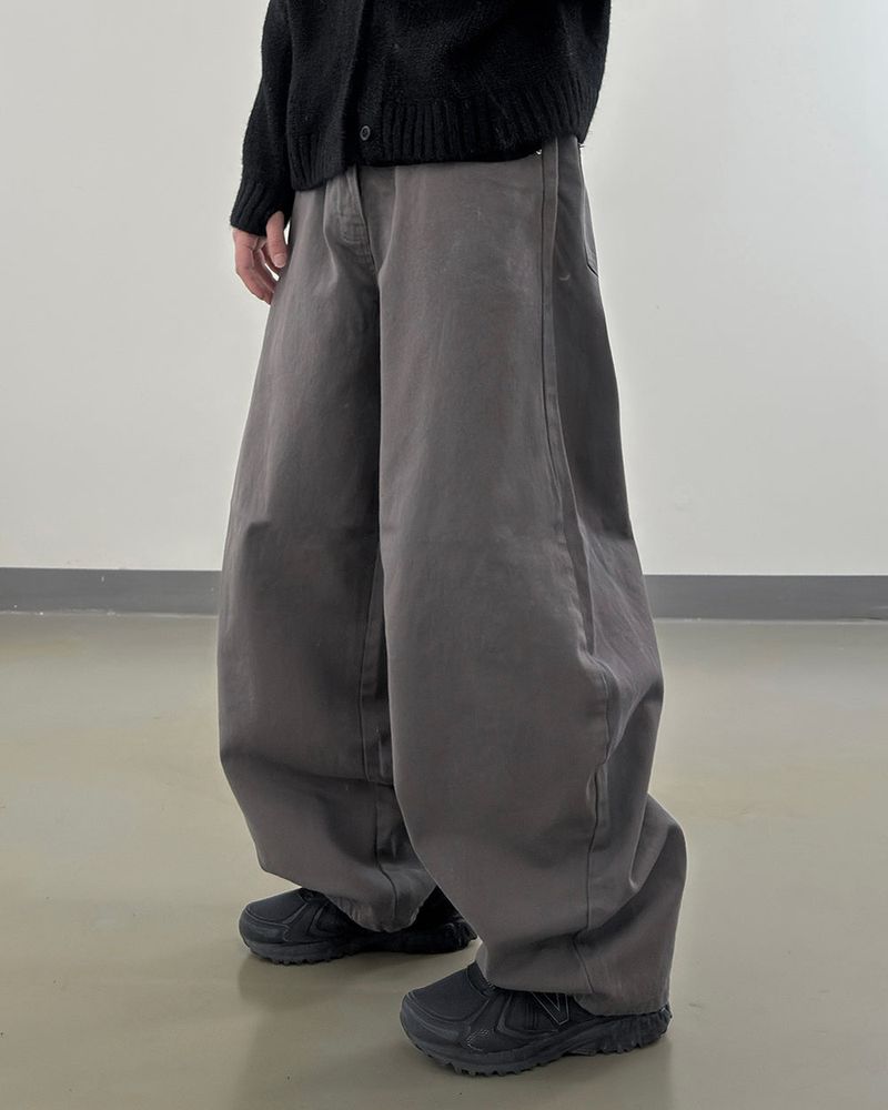 Nevis Cotton Wide Curved Pants