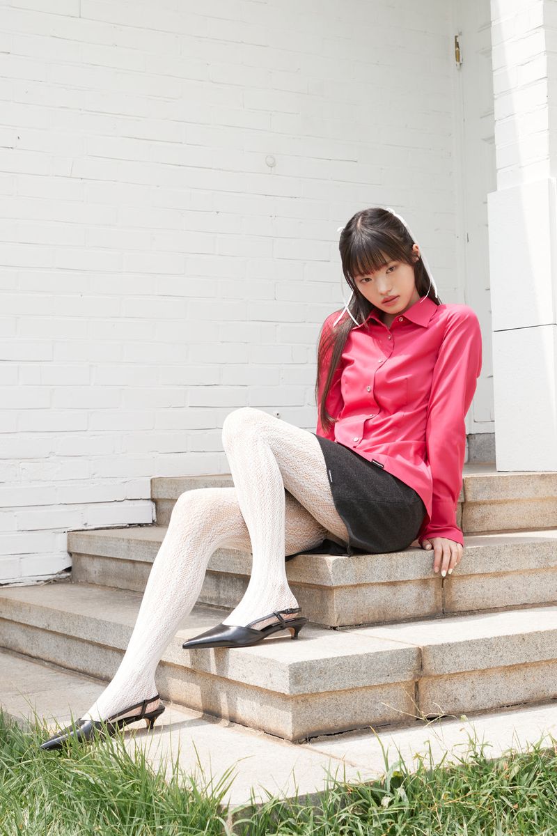 SLIM LINE CUFFS SHIRTS (PINK)