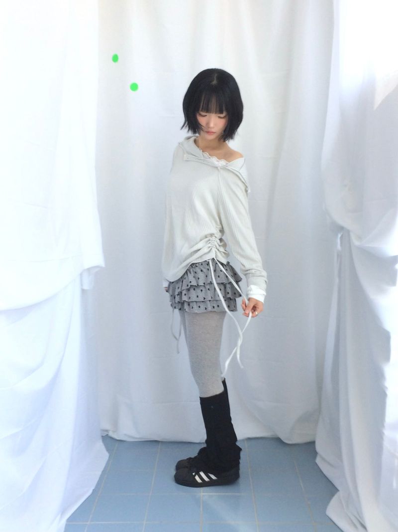 Lenny Shirring High-Neck Knitwear