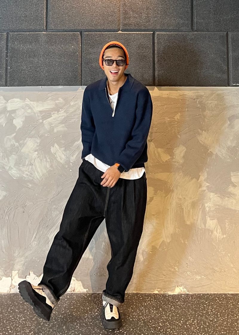 Berghazzi Semi-Zip-up Cara Knit 9COLOR