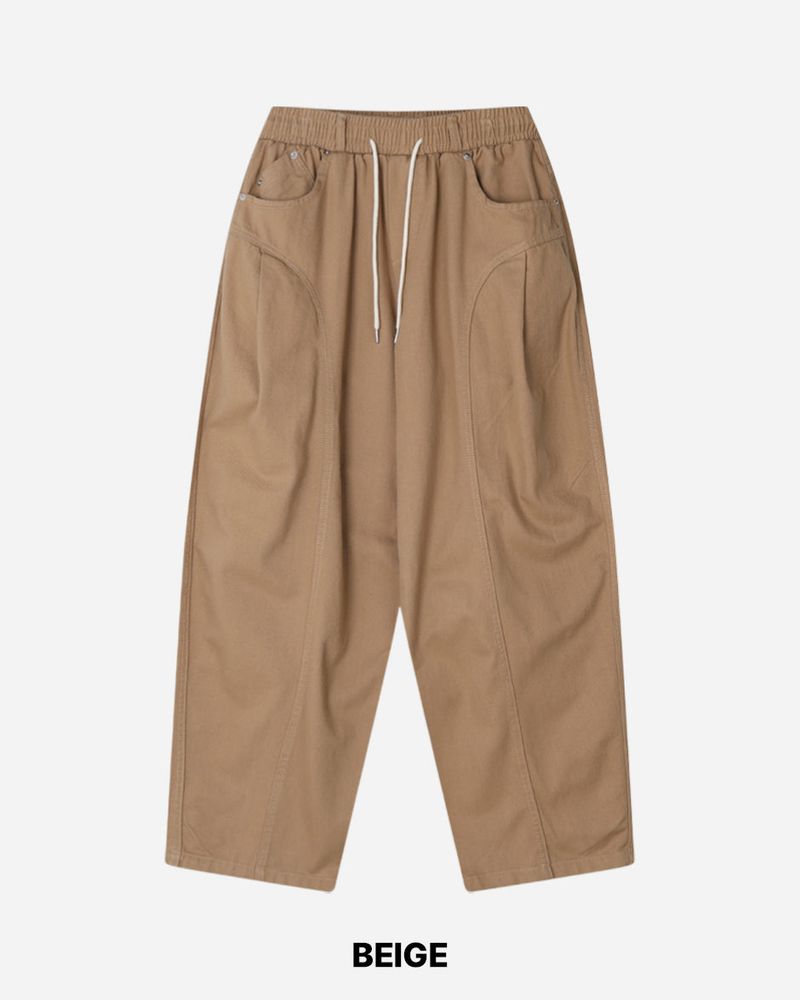 ボリューム リベット コットン パンツ