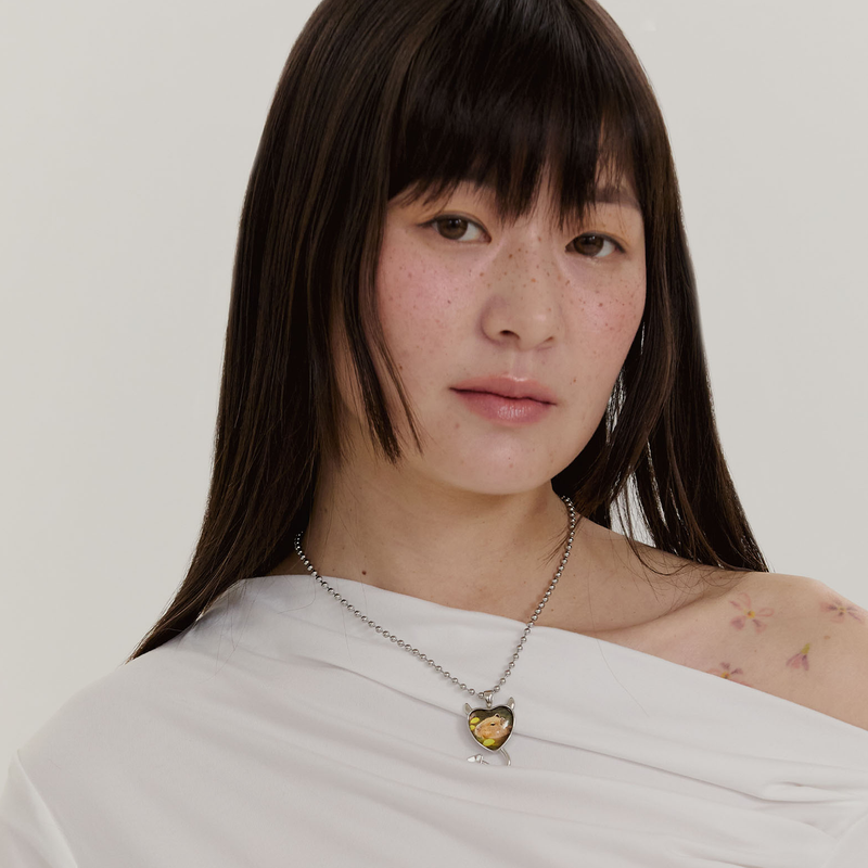 Devil heart necklace