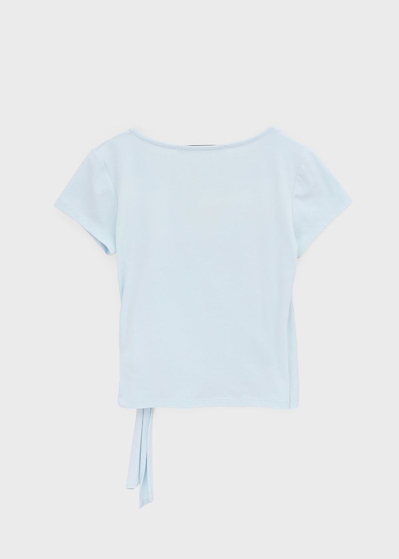 [MADE] Flopit Wrap Short Sleeve Top