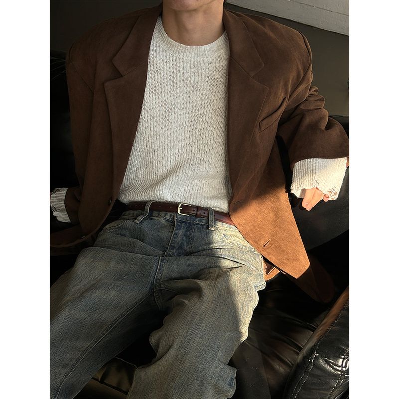 [S/S] Suede 2button blazer(2color)
