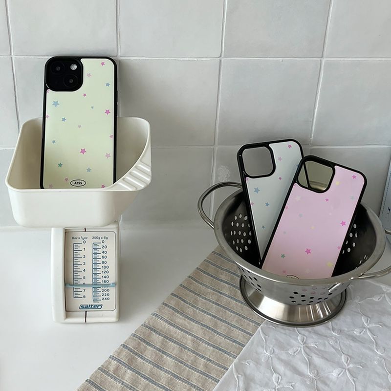 Pastel star epoxy bumper case(white)