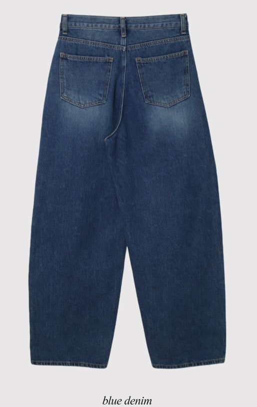 AR Tuck Wide Denim Pants (3color)