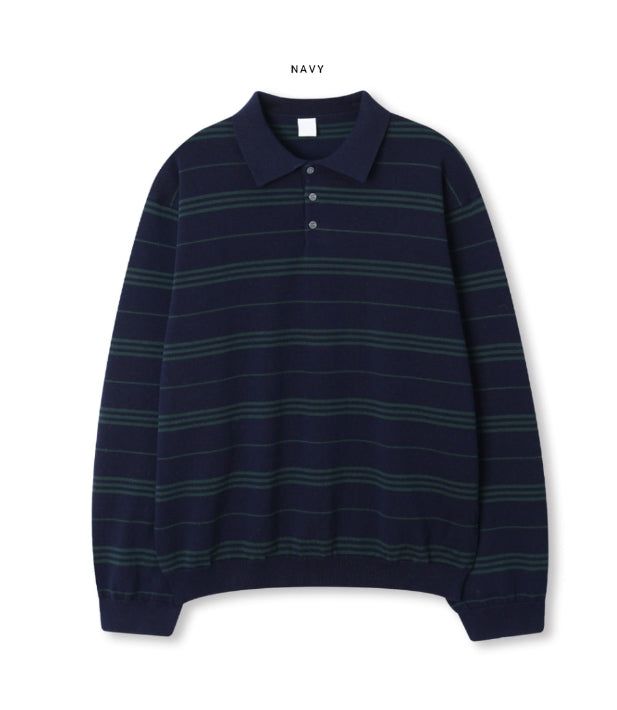 Beres Stripe Collar Knit