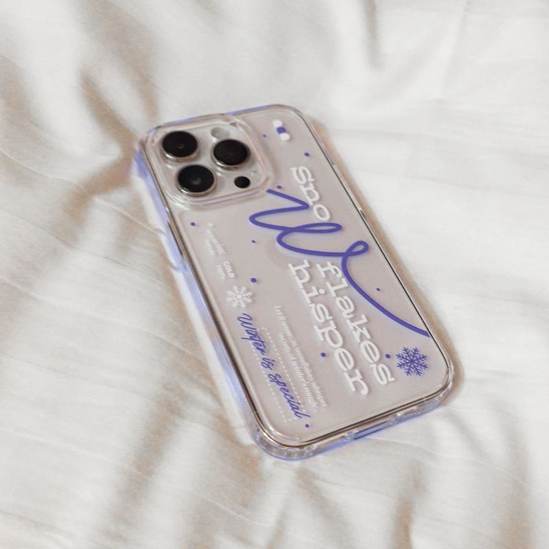 【MADE】(2type) Snow Violet Jelly hard Phone case