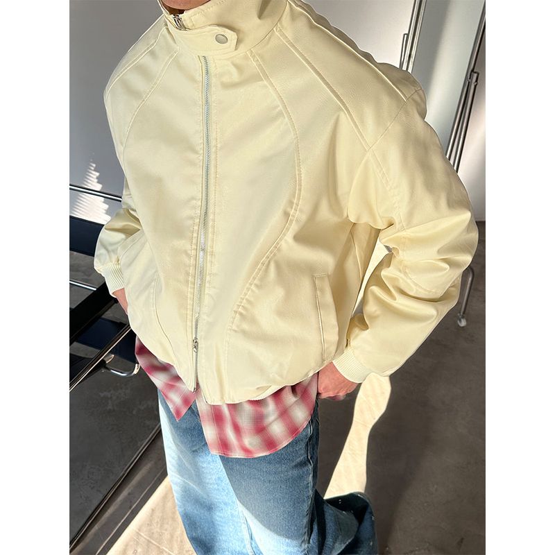  [S/F] Leather curve biker jakcet(2color)
