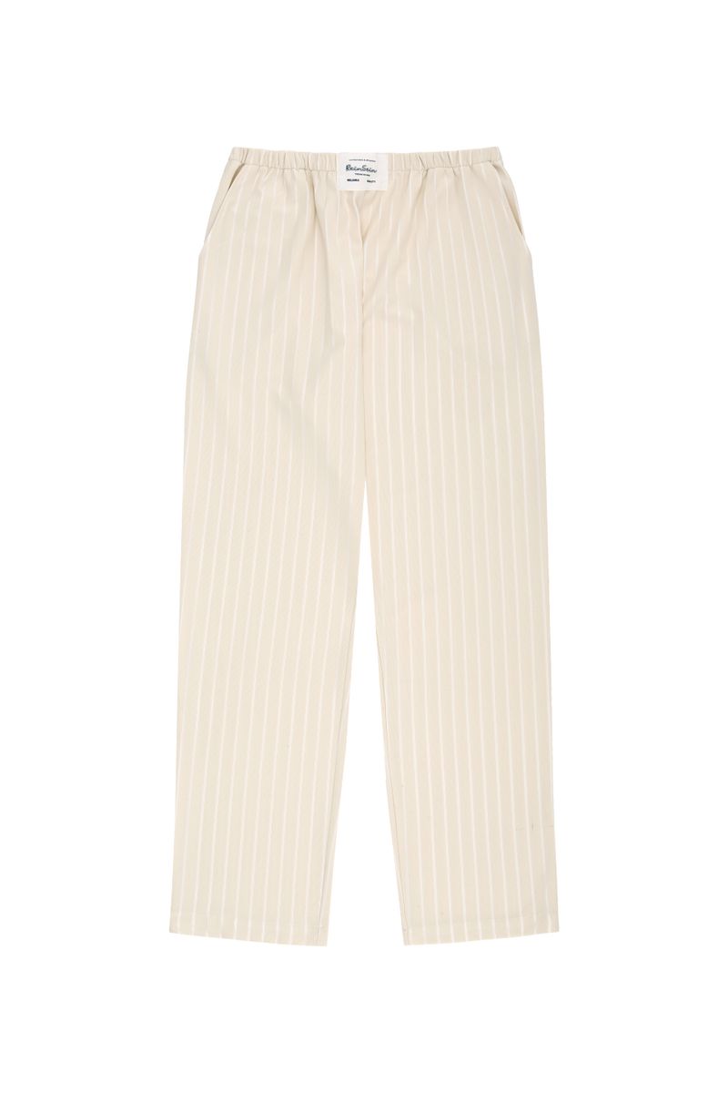 FW PRS beige stripe pajama set-up