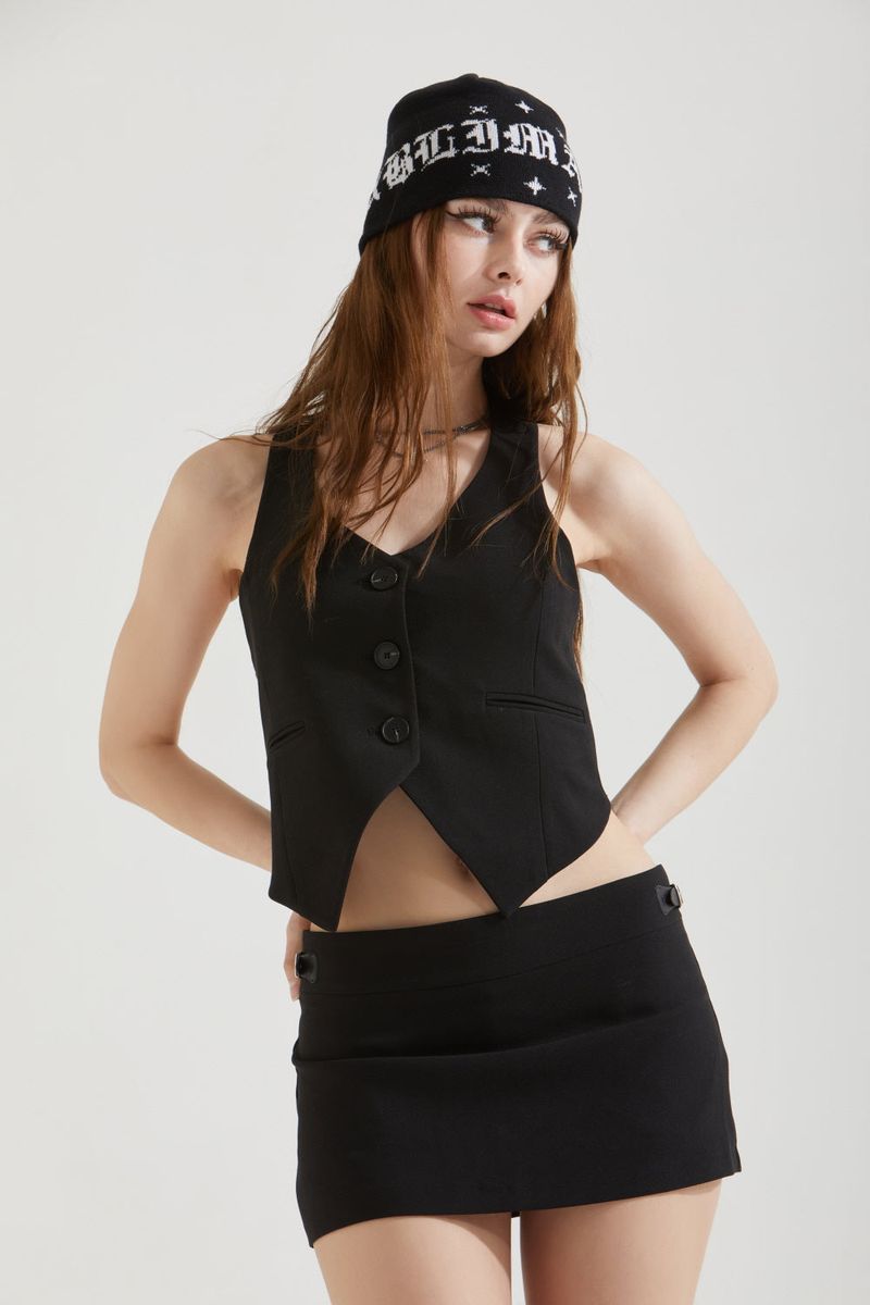 STRAP MINI SKIRT