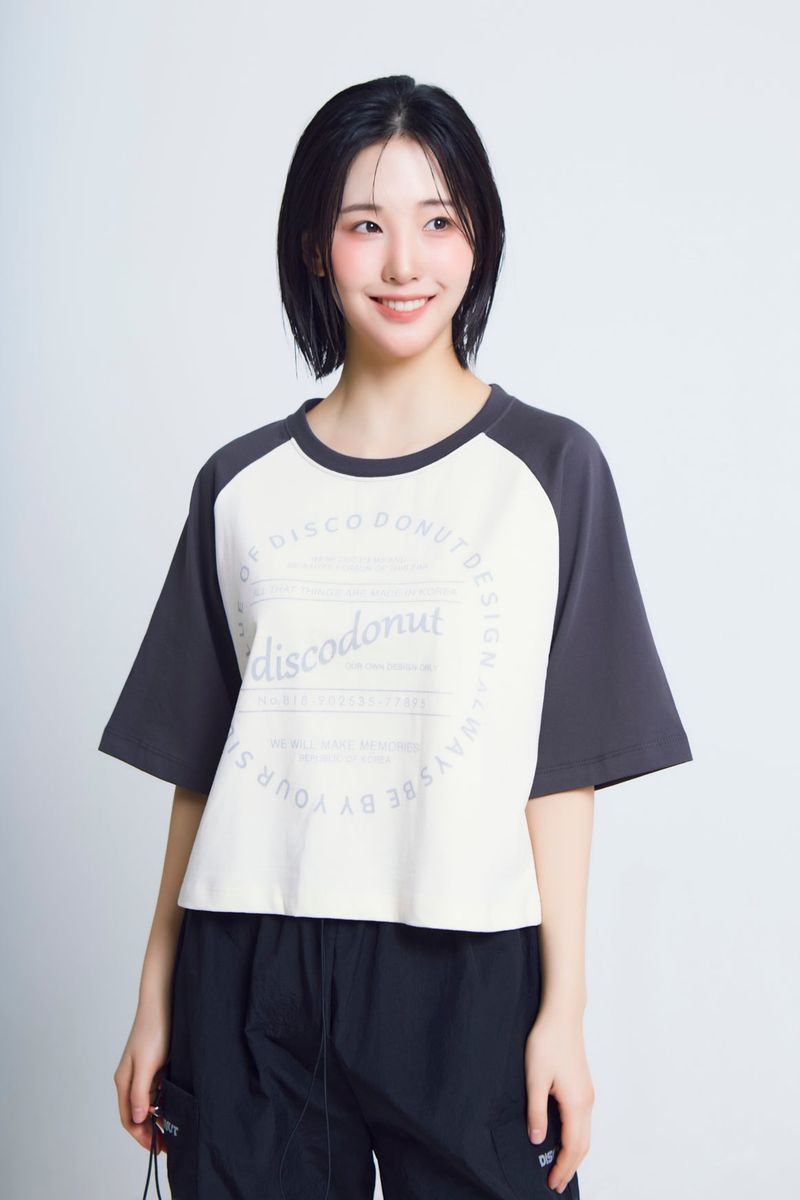 circle print raglan ½T-shirts_charcoal/ivory