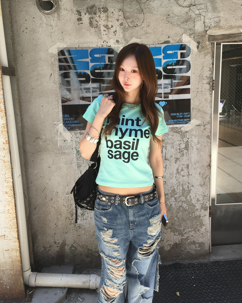 ヴィンテージダメージデニムパンツ
