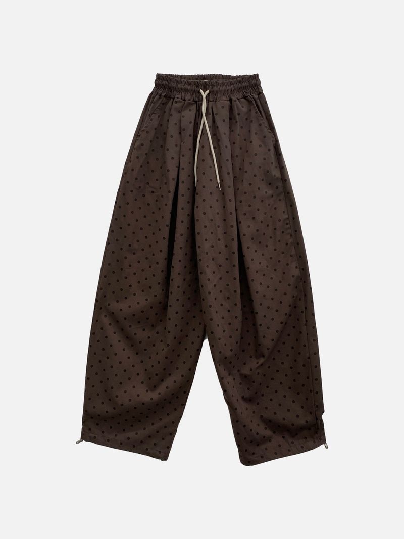 Polka Dot Wide Balloon Pants (2c)