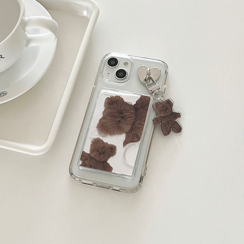 [MADE] Bebe bear [Macsafe clear card wallet]