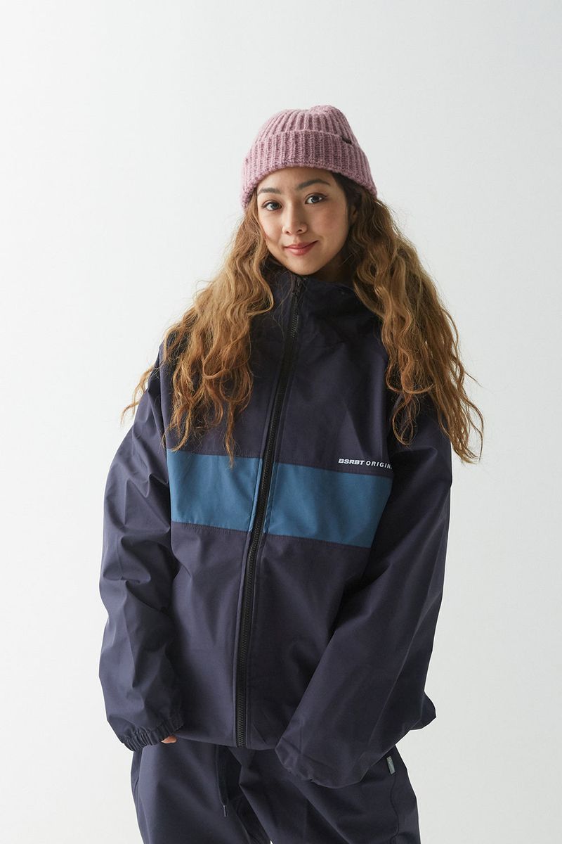 BSRABBIT(ビエスラビット)の「BSR2223FWJK070 BSRBT OG 3L HOODED JACKET NAVY(Jackets/Outerwear)」